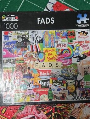 White Mountain "Fads" 1000 Piece Puzzle